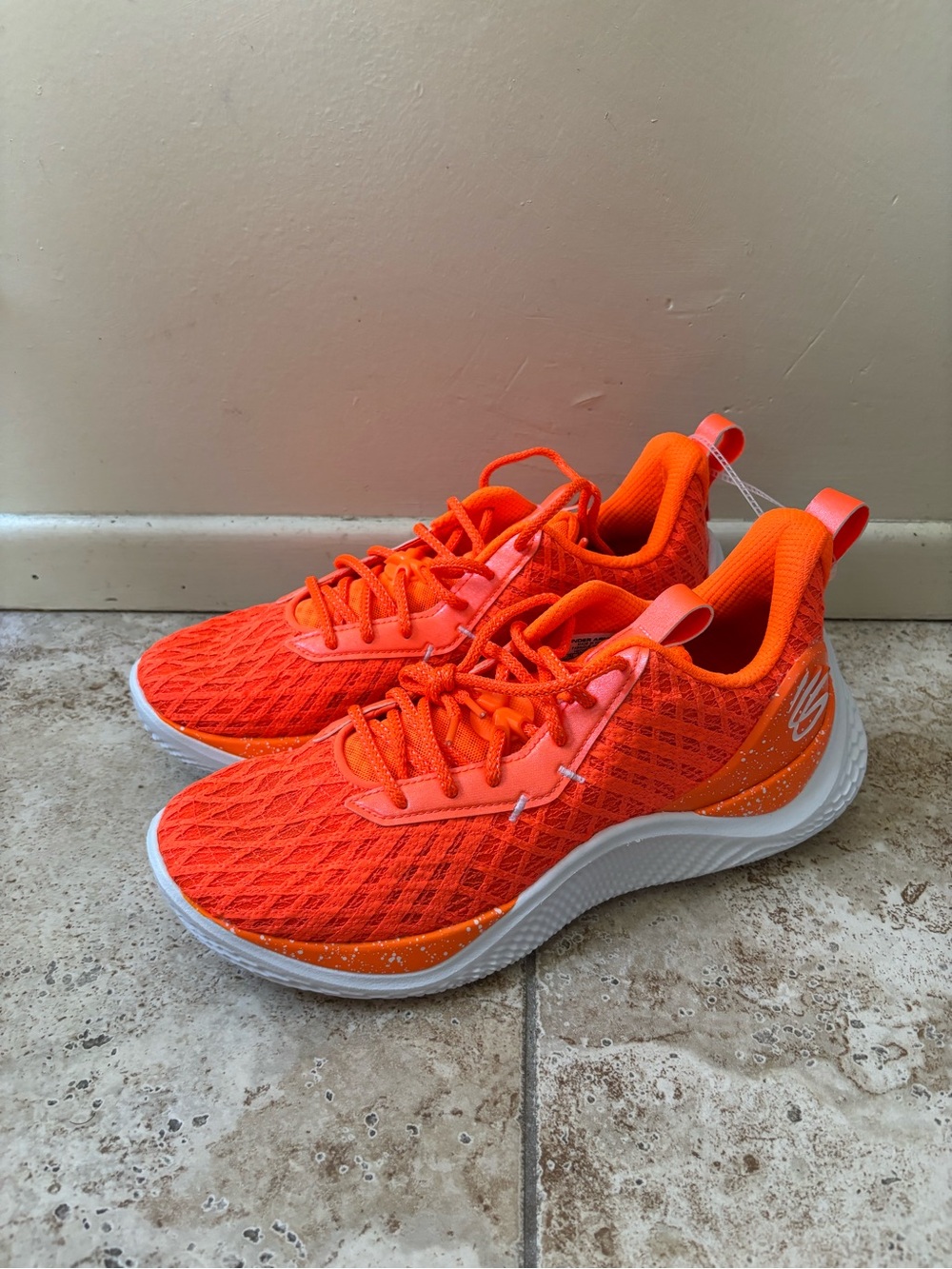 Under Armour Curry Flow 10 Team Orange Bang Bright Sz 11.5 New 3026624-800 Rare